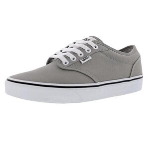 NIB Vans Atwood Gray Lace Up Canvas Sneakers